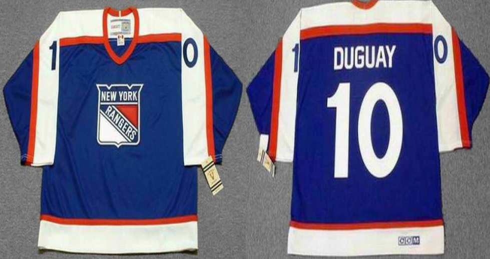 2019 Men New York Rangers #10 Duguay blue CCM NHL jerseys